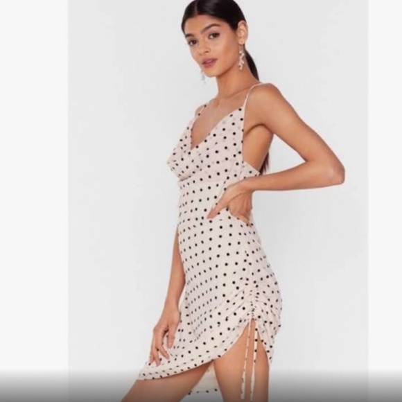 NASTY GAL POLKADOT DRESS - Picture 1 of 5